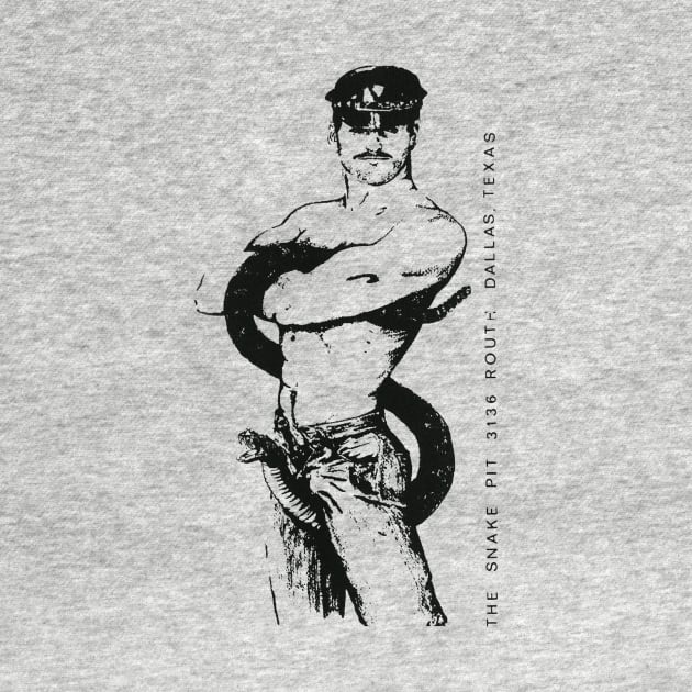 Snake Pit Vintage Retro Cowboy Leather Gay LGBT Texas by WearingPride